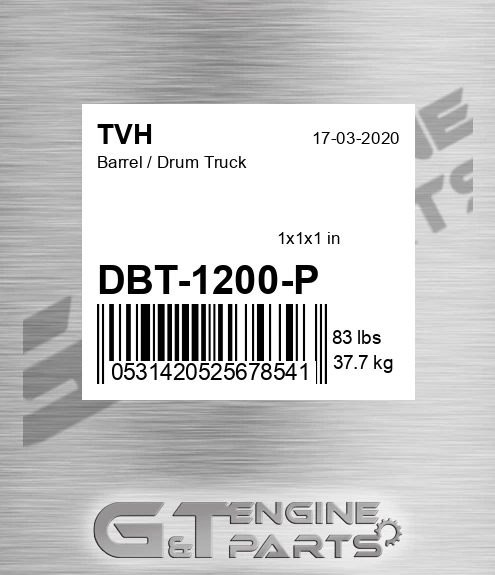 DBT-1200-P Barrel / Drum Truck