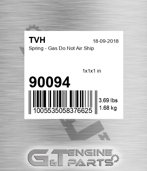 90094 Spring - Gas Do Not Air Ship