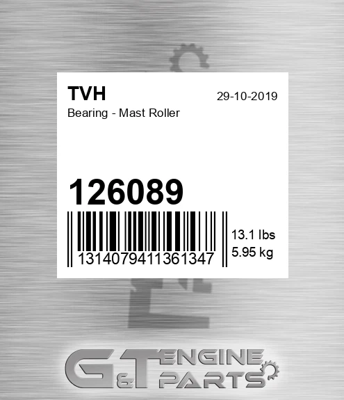 126089 Bearing - Mast Roller
