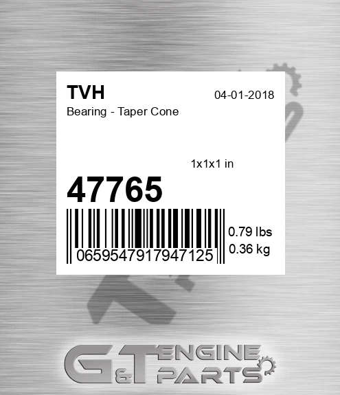 47765 Bearing - Taper Cone