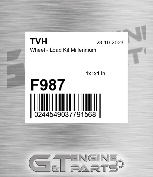 F987 Wheel - Load Kit Millennium