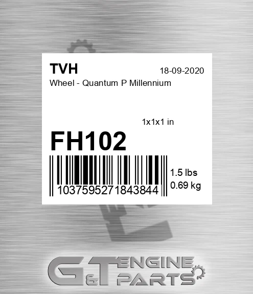 FH102 Wheel - Quantum P Millennium