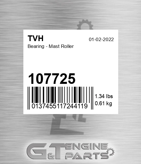 107725 Bearing - Mast Roller