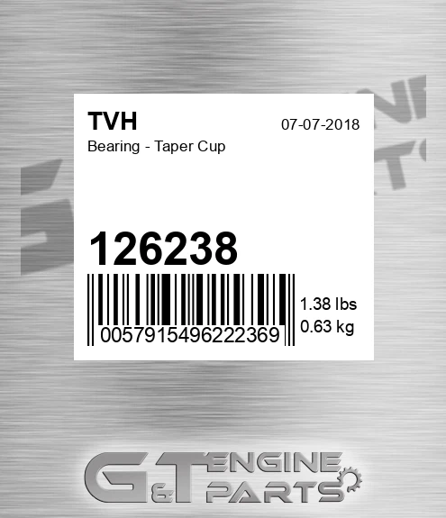 126238 Bearing - Taper Cup