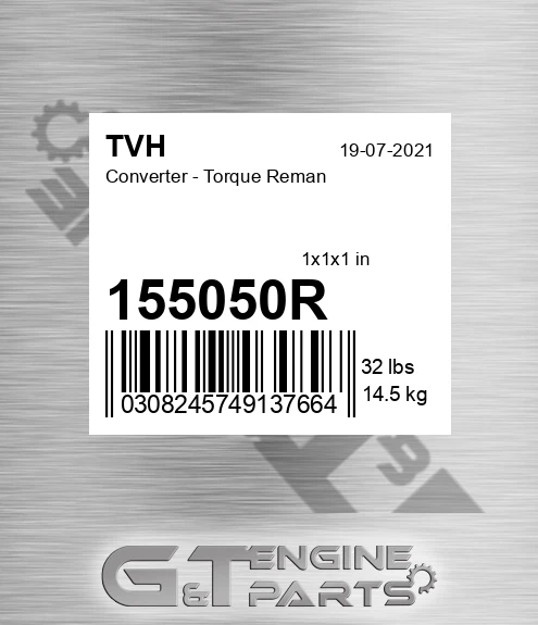 155050R Converter - Torque Reman