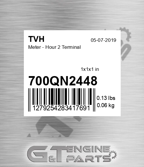 700QN2448 Meter - Hour 2 Terminal