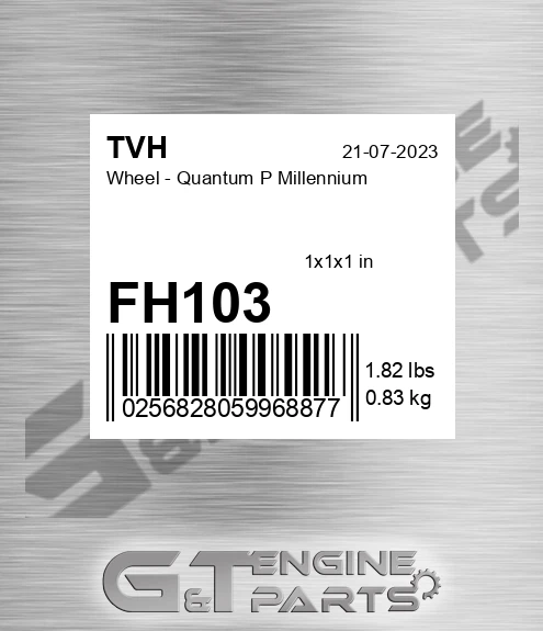 FH103 Wheel - Quantum P Millennium