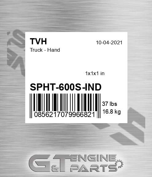 SPHT-600S-IND Truck - Hand