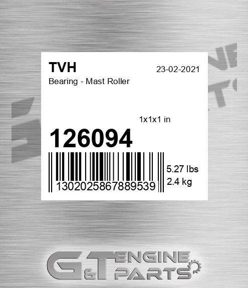 126094 Bearing - Mast Roller
