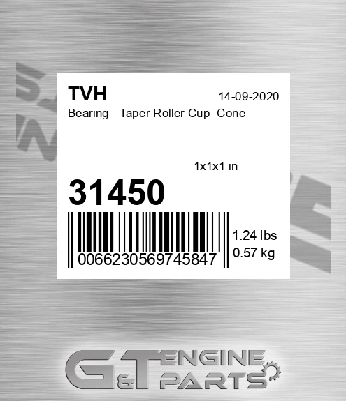 31450 Bearing - Taper Roller Cup Cone