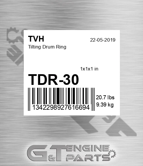 TDR-30 Tilting Drum Ring