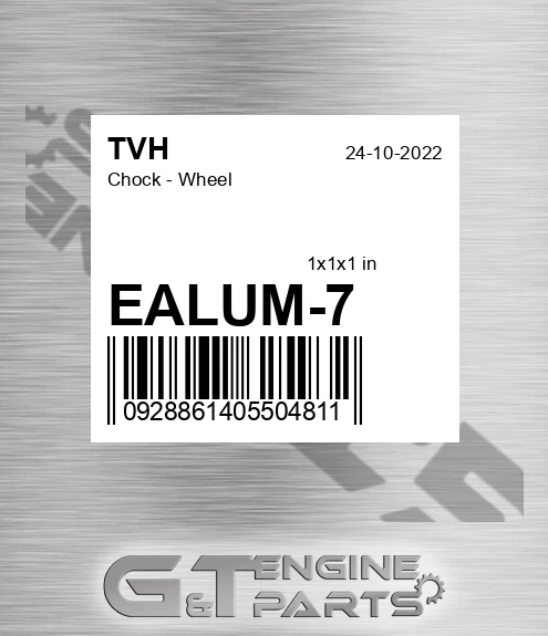 EALUM-7 Chock - Wheel