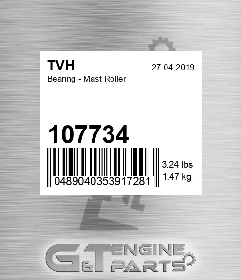 107734 Bearing - Mast Roller