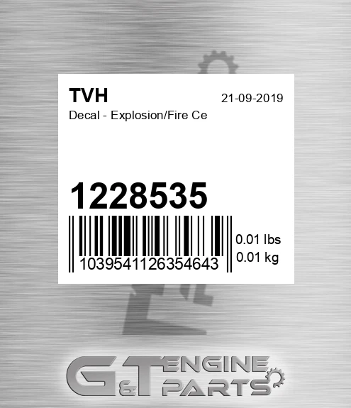 1228535 Decal - Explosion/Fire Ce
