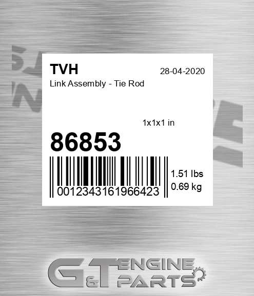 86853 Link Assembly - Tie Rod