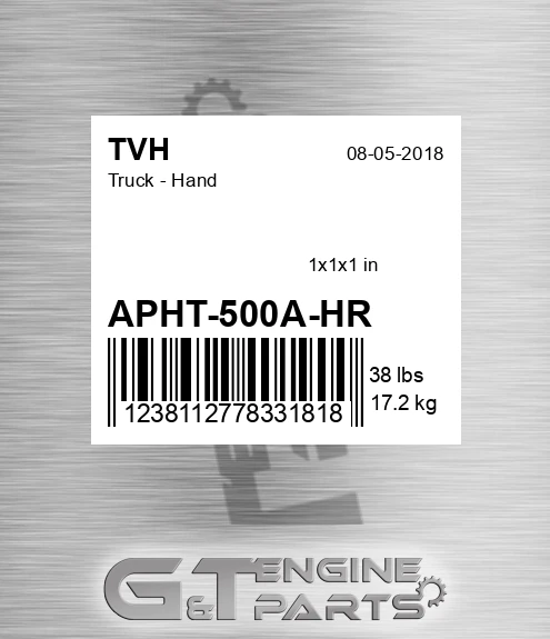 APHT-500A-HR Truck - Hand