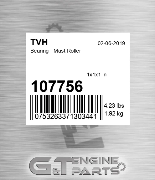 107756 Bearing - Mast Roller