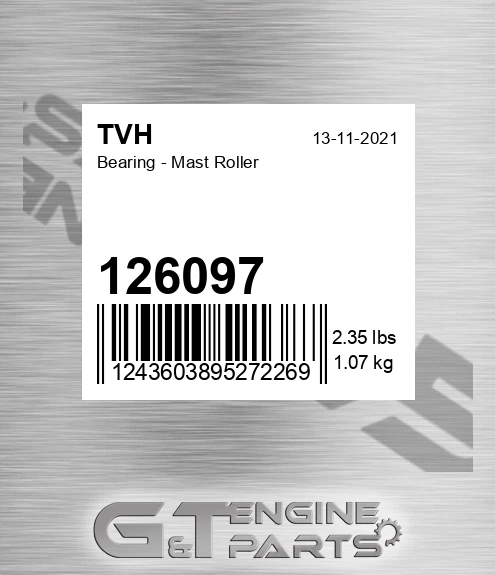 126097 Bearing - Mast Roller