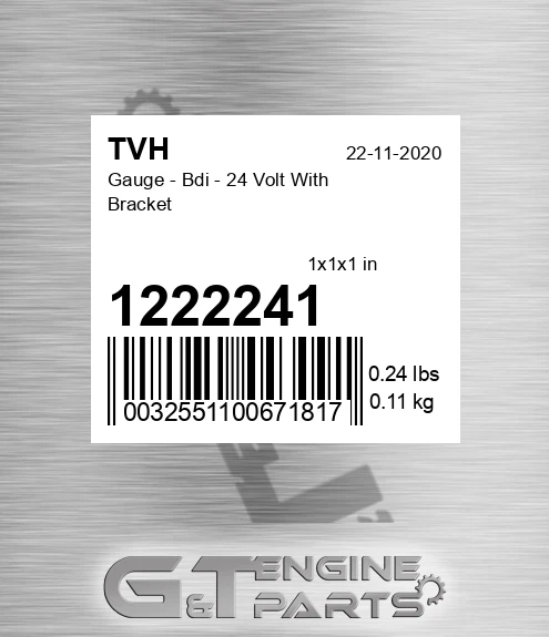 1222241 Gauge - Bdi - 24 Volt With Bracket