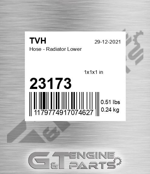 23173 Hose - Radiator Lower