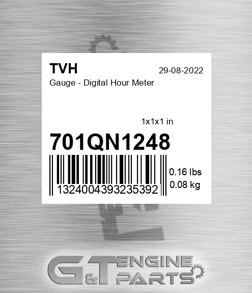 701QN1248 Gauge - Digital Hour Meter