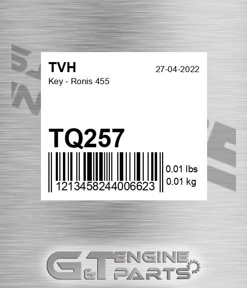 TQ257 Key - Ronis 455