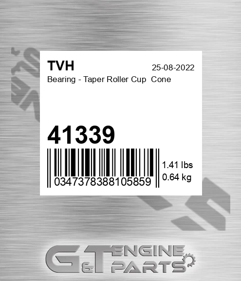 41339 Bearing - Taper Roller Cup Cone
