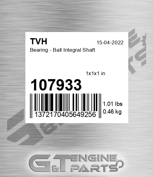 107933 Bearing - Ball Integral Shaft