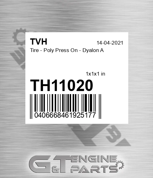 TH11020 Tire - Poly Press On - Dyalon A