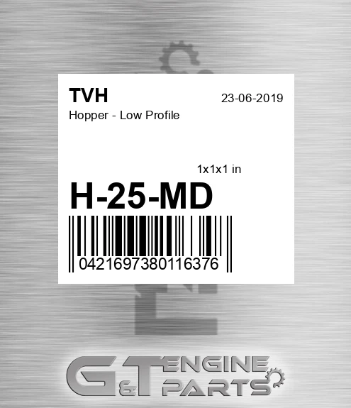 H-25-MD Hopper - Low Profile