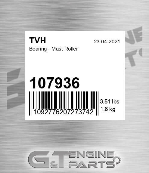 107936 Bearing - Mast Roller