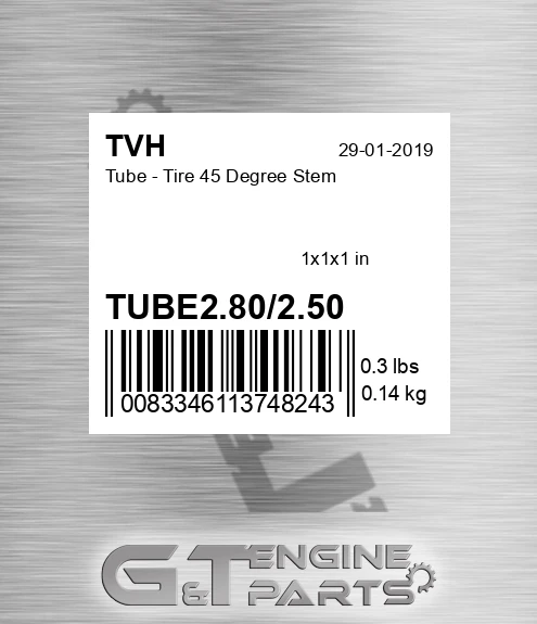 TUBE2.80/2.50 Tube - Tire 45 Degree Stem