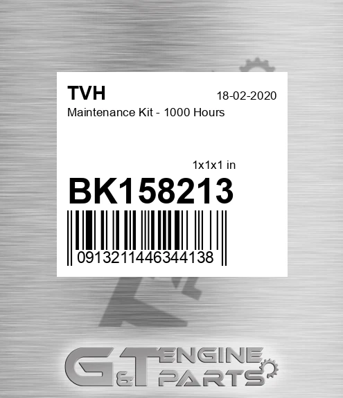 BK158213 Maintenance Kit - 1000 Hours