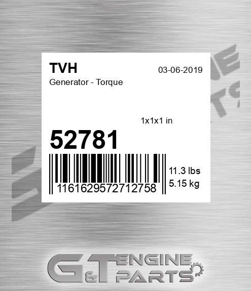 52781 Generator - Torque