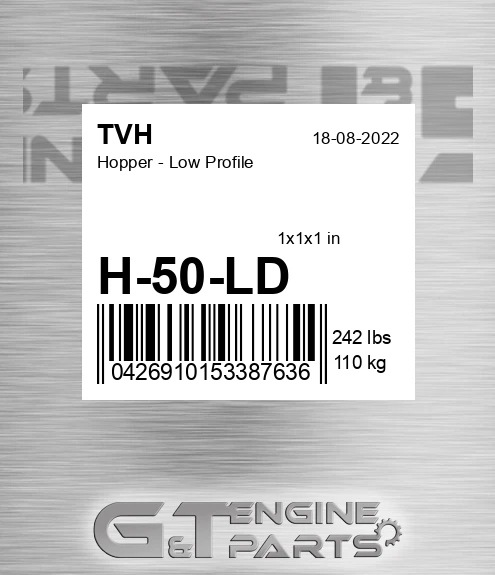 H-50-LD Hopper - Low Profile
