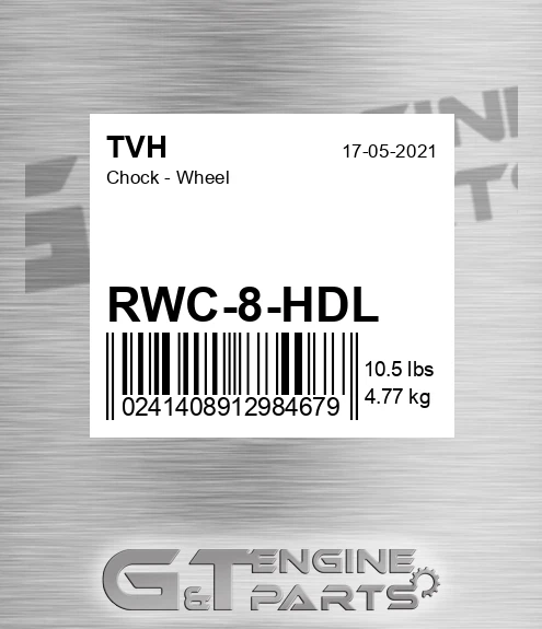RWC-8-HDL Chock - Wheel