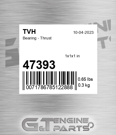 47393 Bearing - Thrust