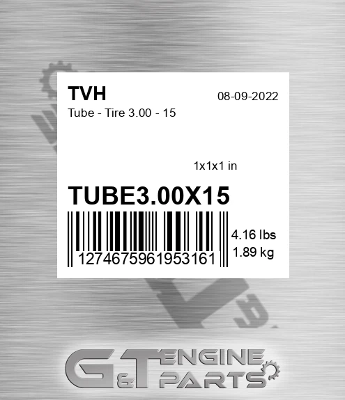 TUBE3.00X15 Tube - Tire 3.00 - 15