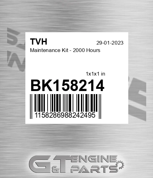 BK158214 Maintenance Kit - 2000 Hours