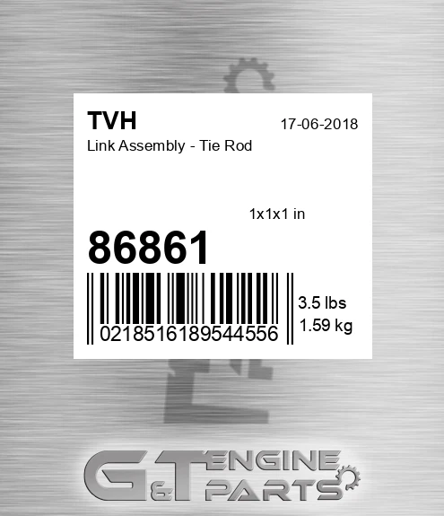 86861 Link Assembly - Tie Rod