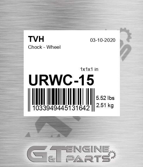 URWC-15 Chock - Wheel