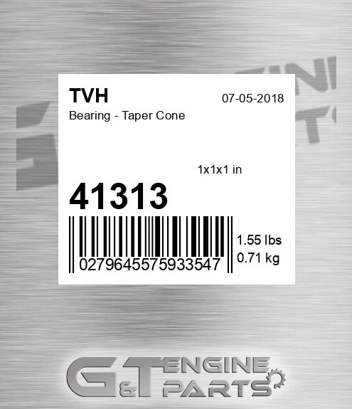 41313 Bearing - Taper Cone