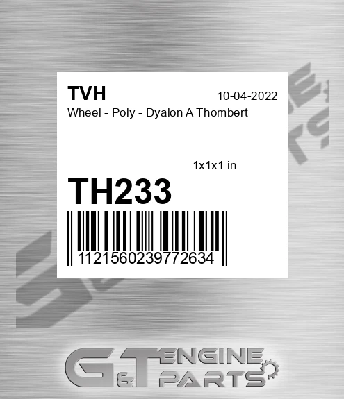 TH233 Wheel - Poly - Dyalon A Thombert