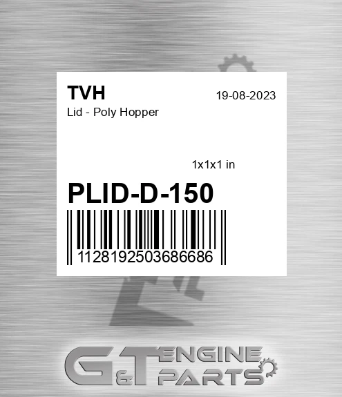PLID-D-150 Lid - Poly Hopper
