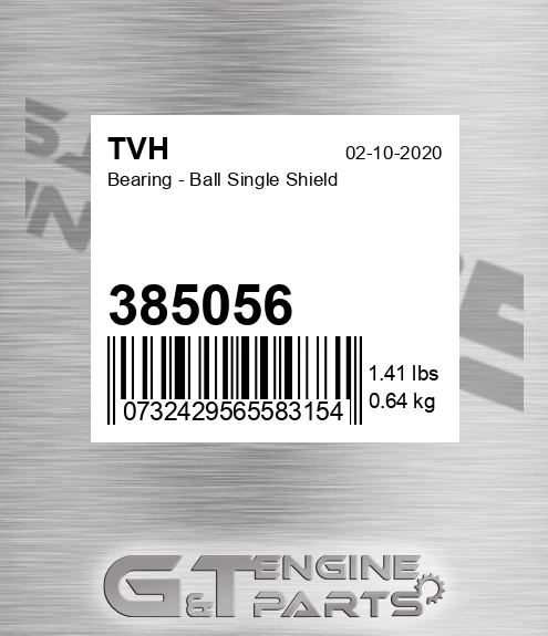 385056 Bearing - Ball Single Shield