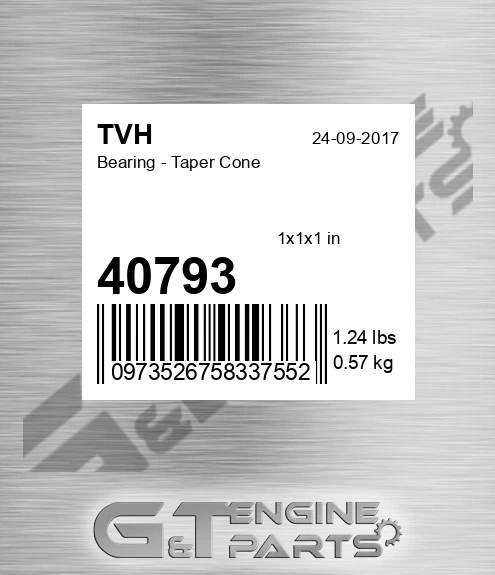 40793 Bearing - Taper Cone