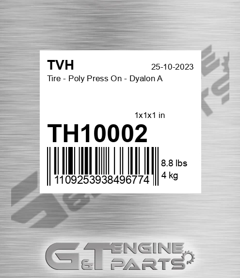 TH10002 Tire - Poly Press On - Dyalon A
