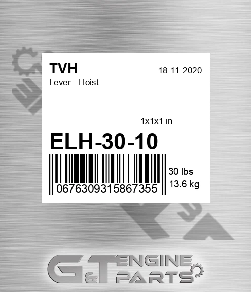 ELH-30-10 Lever - Hoist