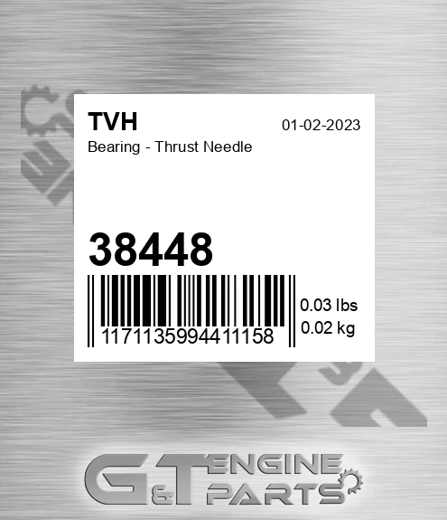 38448 Bearing - Thrust Needle