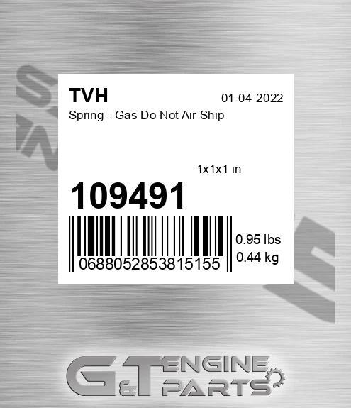 109491 Spring - Gas Do Not Air Ship